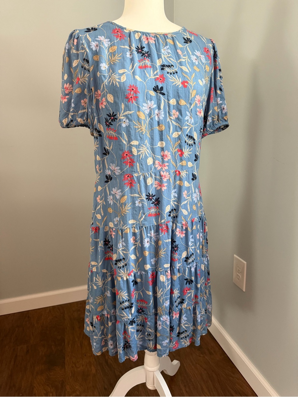 NWOT Loft Blue Floral Dress